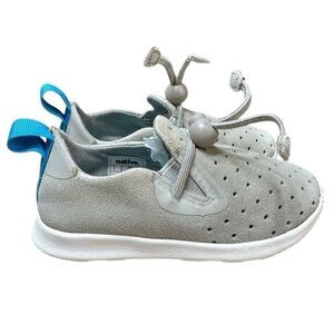 Native Apollo Moc Gray White Sneaker Size 7 Shoe Slip On Comfy Summer Fall